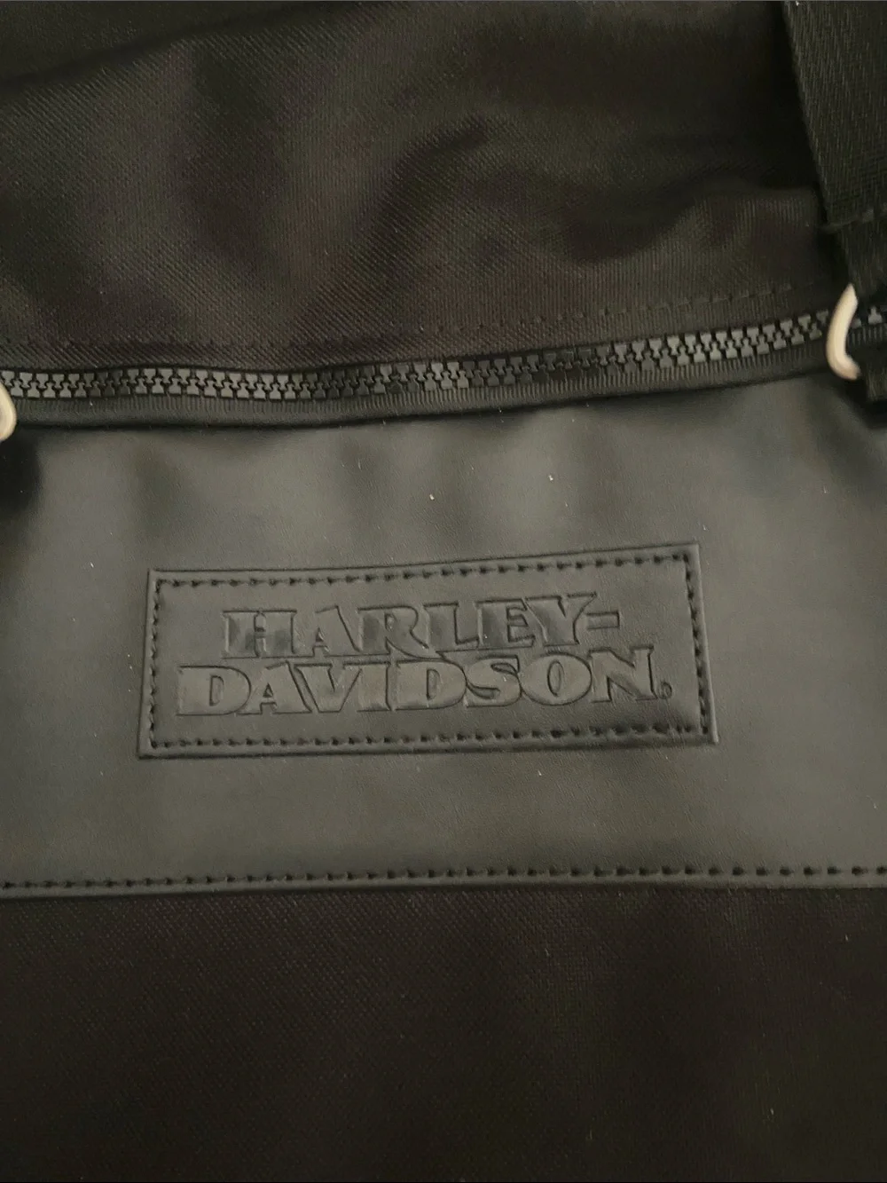 Harley-Davidson Black Two-Tone Duffel Bag